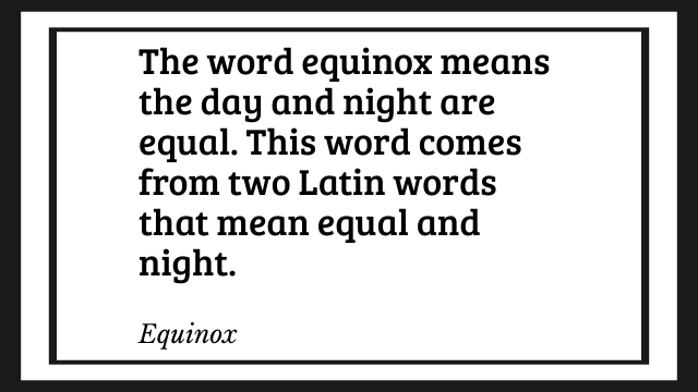 What is Equinox meaning? | Equinox Crucial Facts 2 Equinox Definition