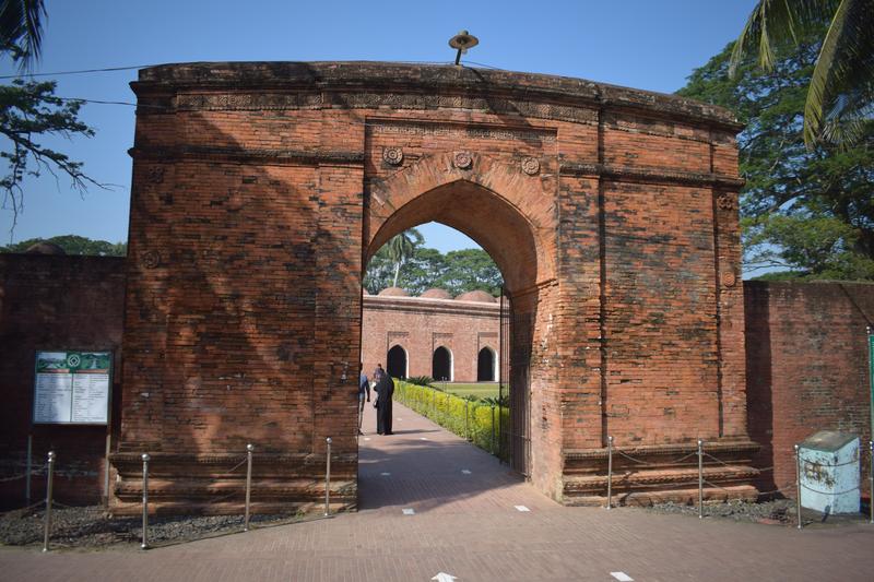 Sixty Dome Mosque old entry gate